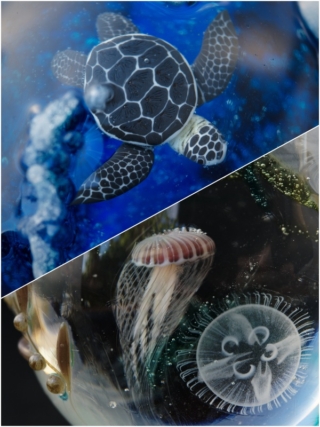 海袋とウミガメ玉…Glass2H
