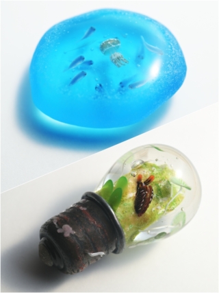 漂着電球&ビーチグラス…Glass2H